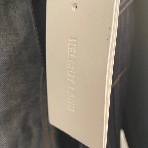 Helmut Lang Dark Denim Button-Up Trucker Jacket, XS, NWT - Picture 5 of 10